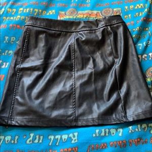 Leather skirt